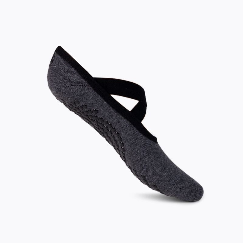 Gaiam Frauen Yoga Socken rutschfest Graphit 63709 2