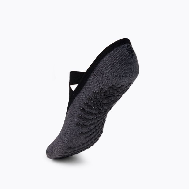 Gaiam Frauen Yoga Socken rutschfest Graphit 63709 3