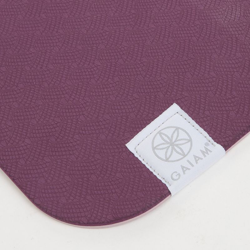 Yogamatte Gaiam TPE Blush Printed burgndy 3