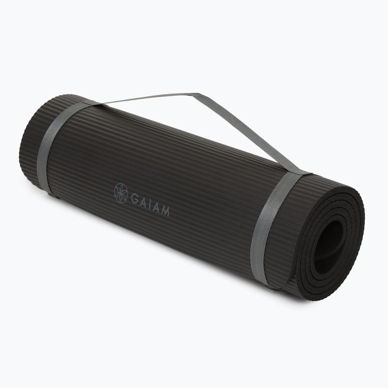 Yogamatte Gaiam Fitness Black 5