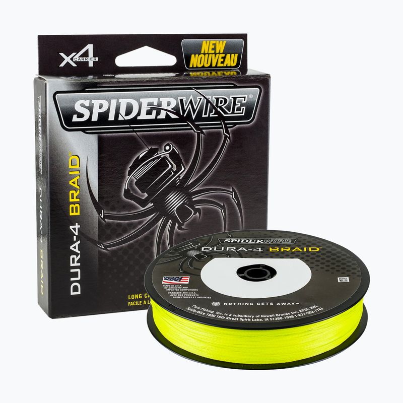 SpiderWire Dura 4 gelbes Spinngeflecht 1450404 2