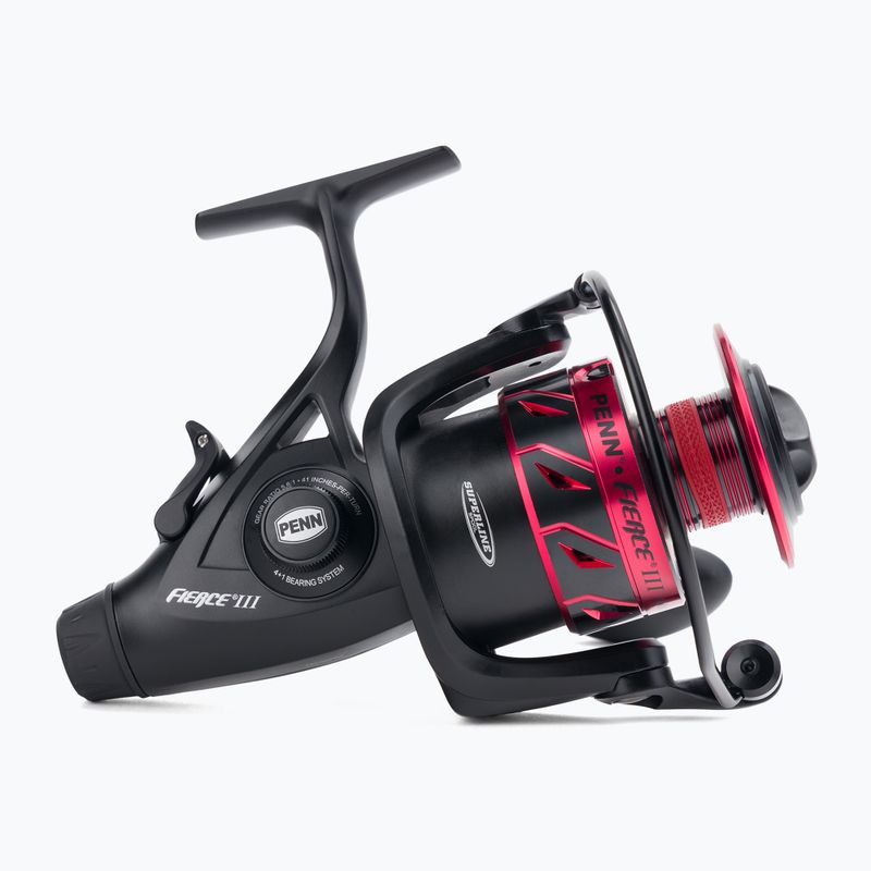 Penn Fierce III Live Liner Karpfenrolle schwarz und rot 1505226 2