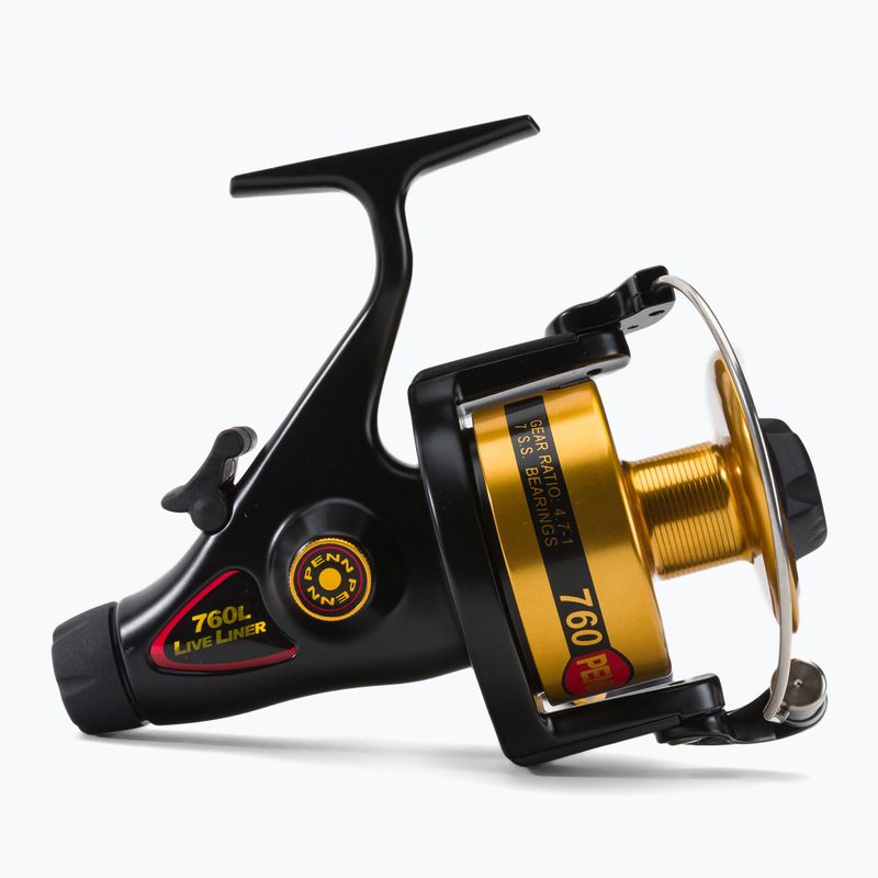 Penn Slammer Liveliner Karpfen Angelrolle schwarz und gold 1154072 2
