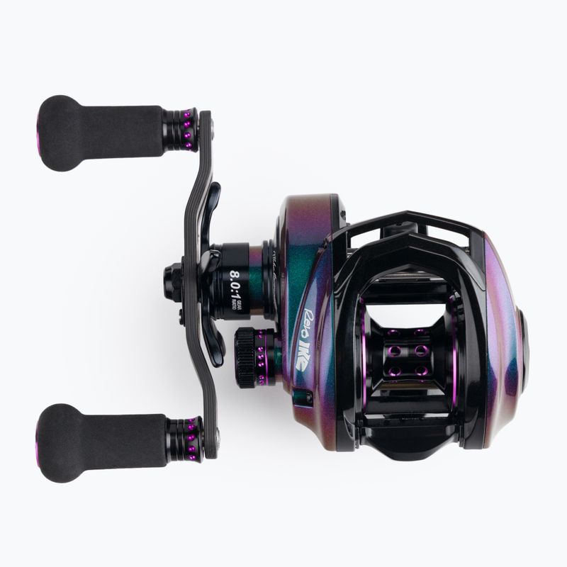 Abu Garcia Revo Ike Shs LP Links schwarz und lila Spinnrolle 1475707 3