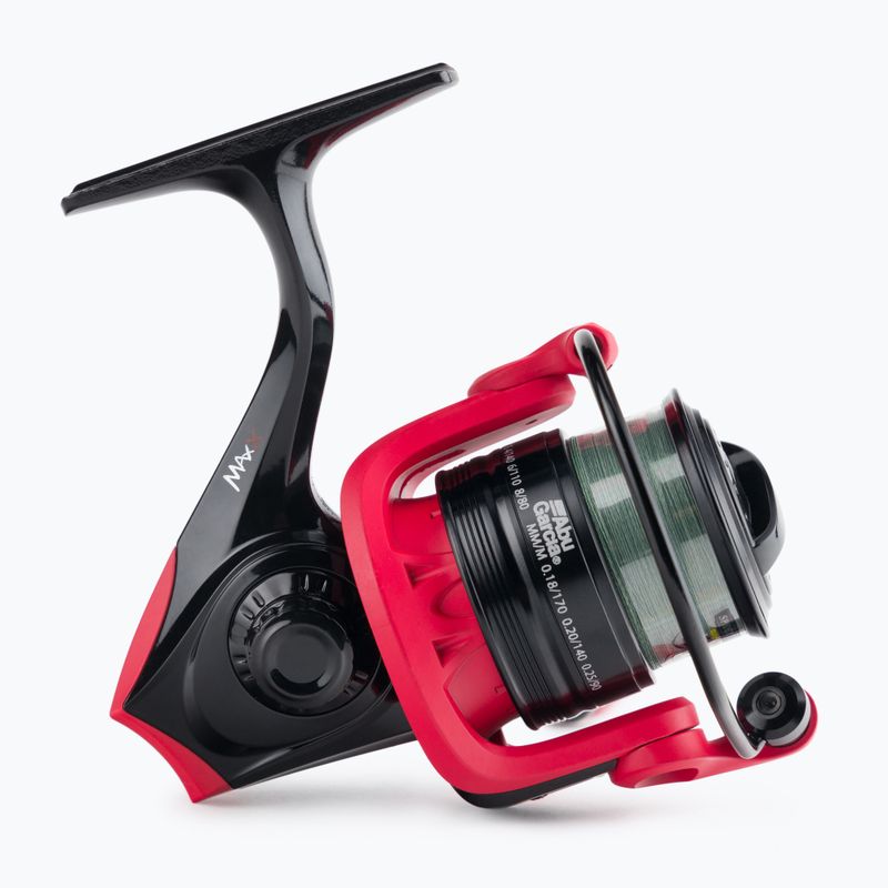 Abu Garcia Max X + 0.12Mm Braid Spinnrolle schwarz/rot 1530853