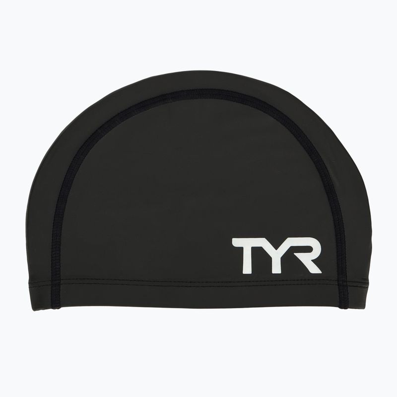 TYR Silicone Comfort Badekappe schwarz