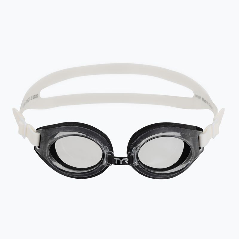 Kinder-Schwimmbrille TYR Foam Youth clear/black/white 2