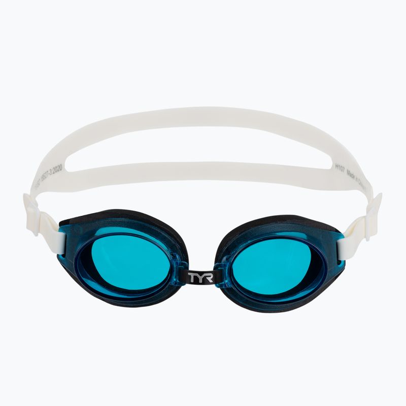 Kinder-Schwimmbrille TYR Foam Youth blue/black/white 2