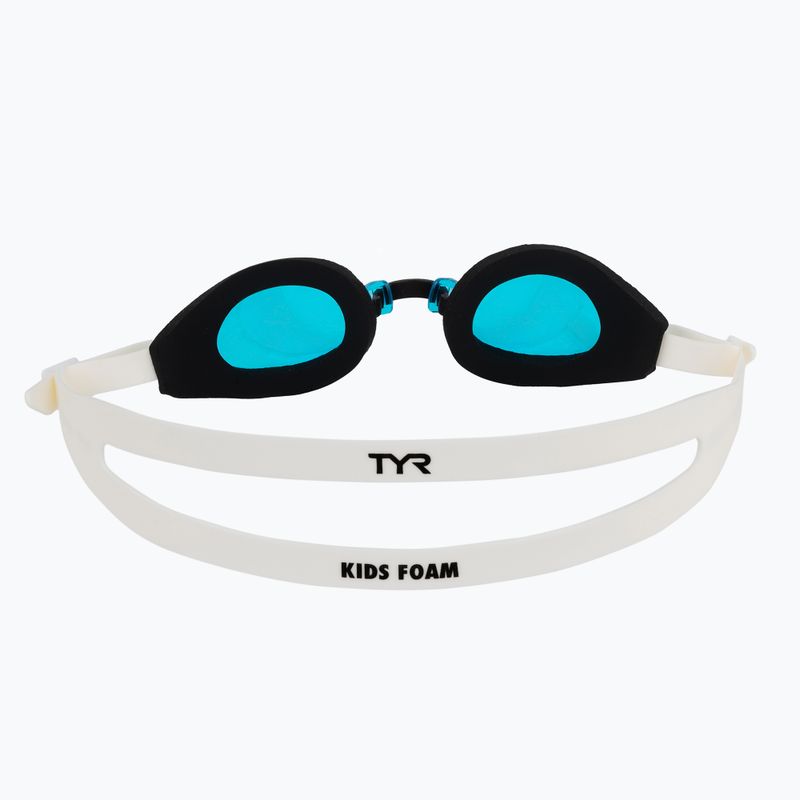Kinder-Schwimmbrille TYR Foam Youth blue/black/white 4