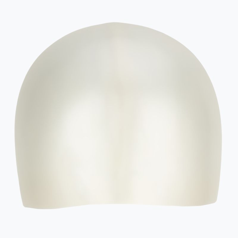 Kinderschwimmkappe TYR Wrinkle-Free Silicone weiß 2