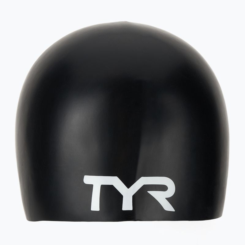TYR Wrinkle-Free Silicone Kinderschwimmkappe schwarz