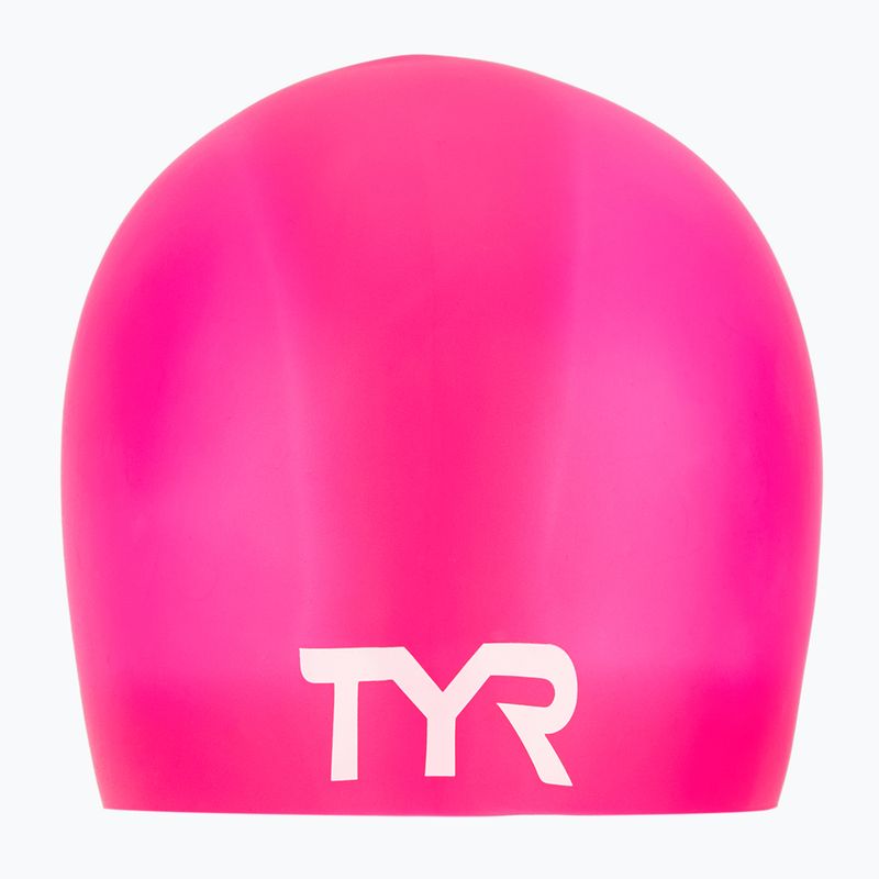 Schwimmkappe TYR Wrinkle Free Silicone pink