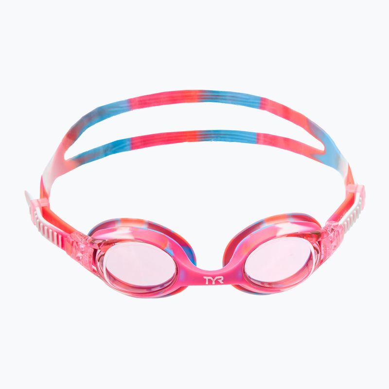 TYR Swimple Tie Dye Non-Mirrored rosa/rosa/weiß Kinder Schwimmbrille 2
