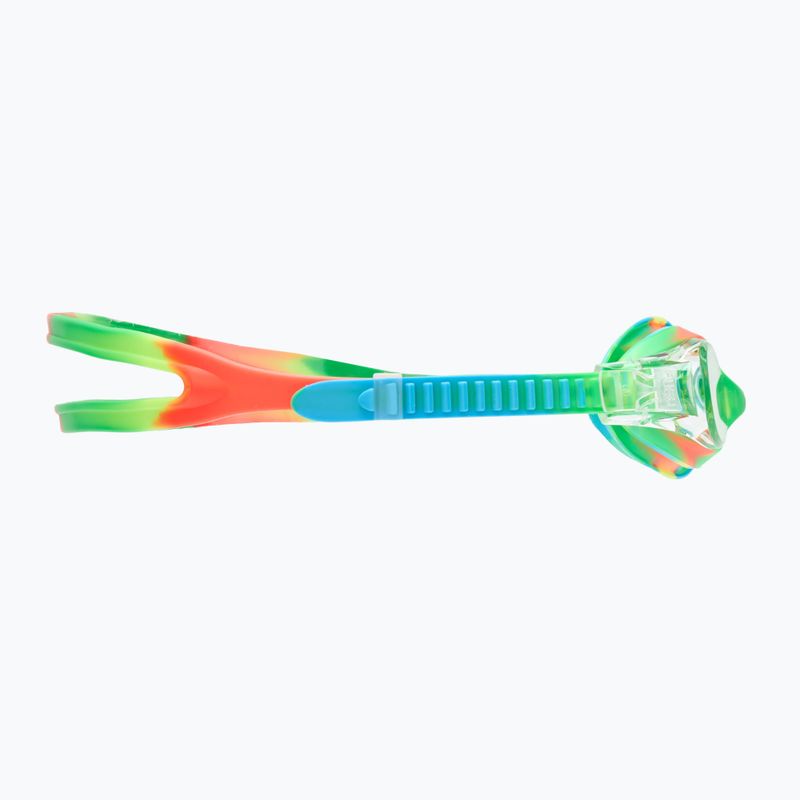 Kinderschwimmbrille TYR Swimple Tie Dye Non-Mirrored klar/ grün/ orange 3