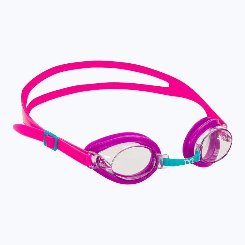 TYR Qualifier Schwimmbrille klar/violett/rosa