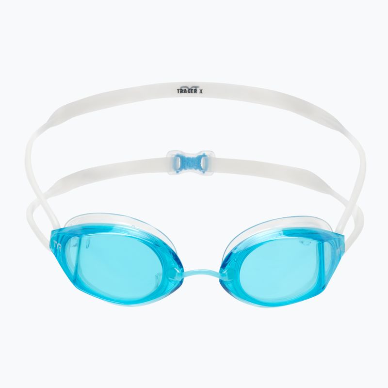 TYR Tracer-X Racing blau und weiß LGTRX Schwimmbrille 2