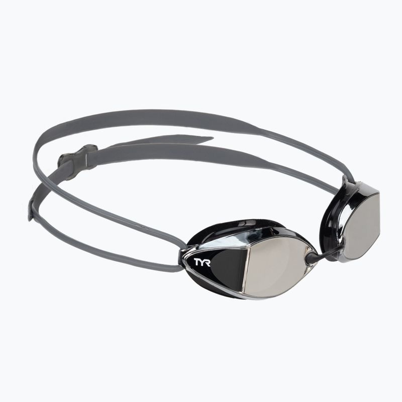 Schwimmbrille TYR Tracer-X Racing Mirrored schwarz-silber LGTRXM_43