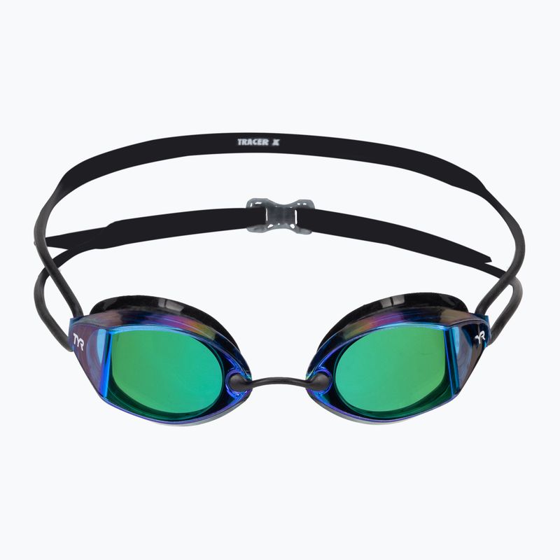 Schwimmbrille TYR Tracer-X Racing Mirrored schwarz-blau LGTRXM_422 2