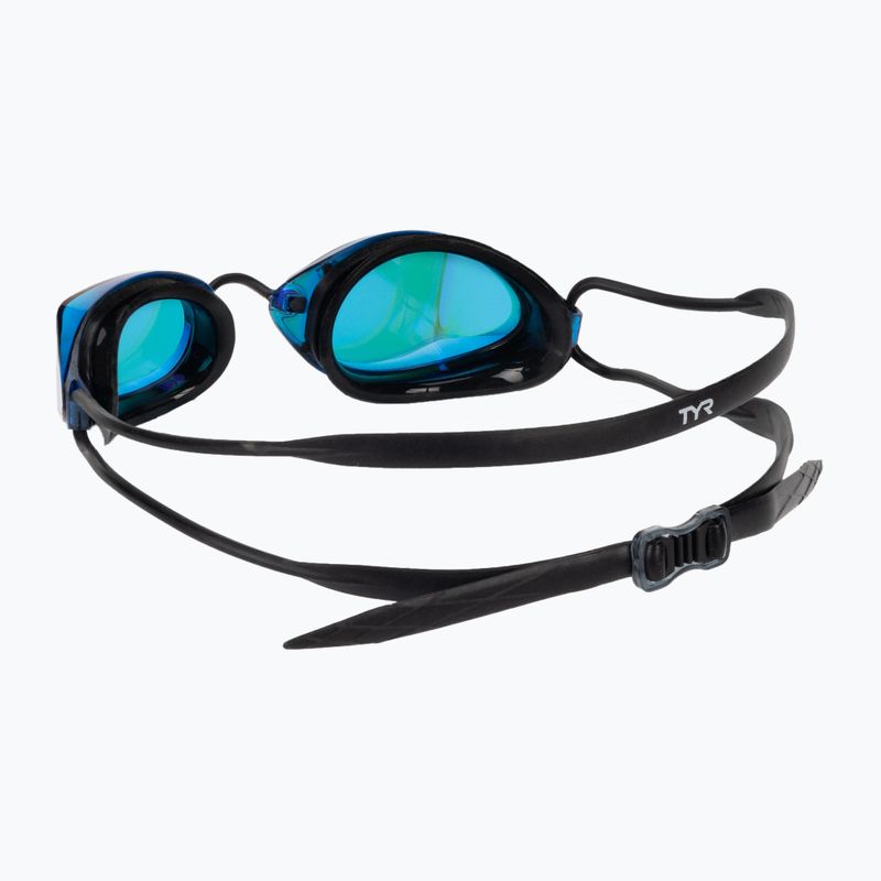 Schwimmbrille TYR Tracer-X Racing Mirrored schwarz-blau LGTRXM_422 4