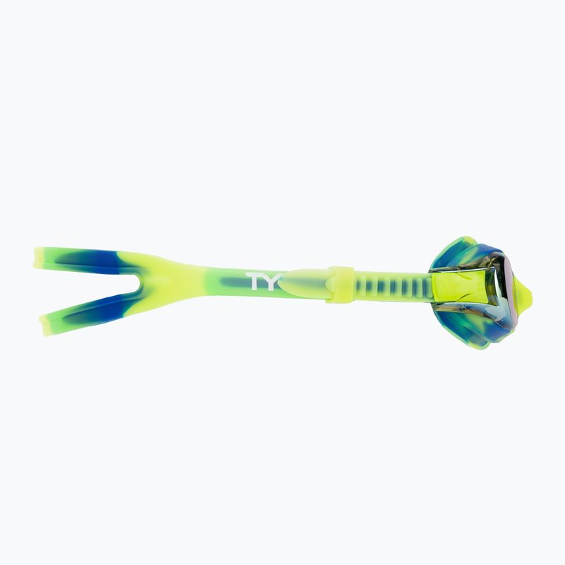 Schwimmbrille Kinder TYR Swimple Tie Dye Mirrored gold/green/blue 3