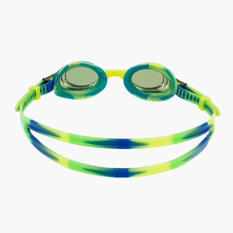 Schwimmbrille Kinder TYR Swimple Tie Dye Mirrored gold/green/blue 4