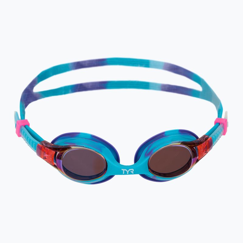 Schwimmbrille Kinder TYR Swimple Tie Dye Mirrored purple/turqoise/purple 2