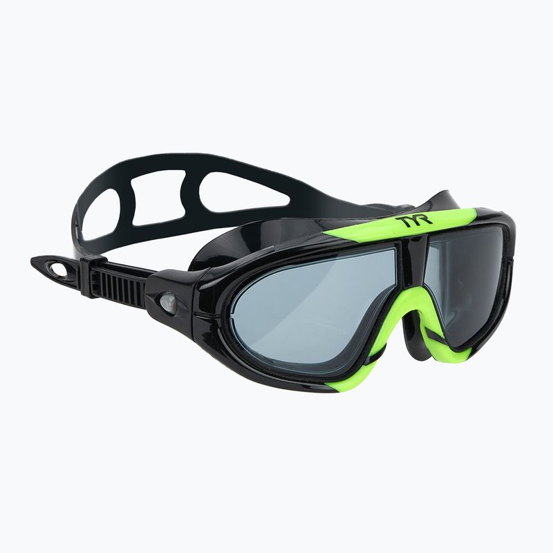 TYR Orion smoke/ schwarz/ gelb Schwimmmaske