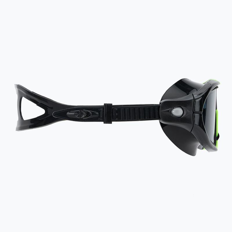 TYR Orion smoke/ schwarz/ gelb Schwimmmaske 3