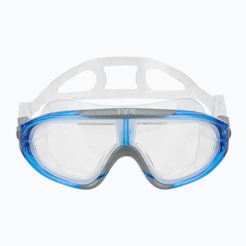 TYR Orion klar/ blau/ grau Schwimmmaske 2