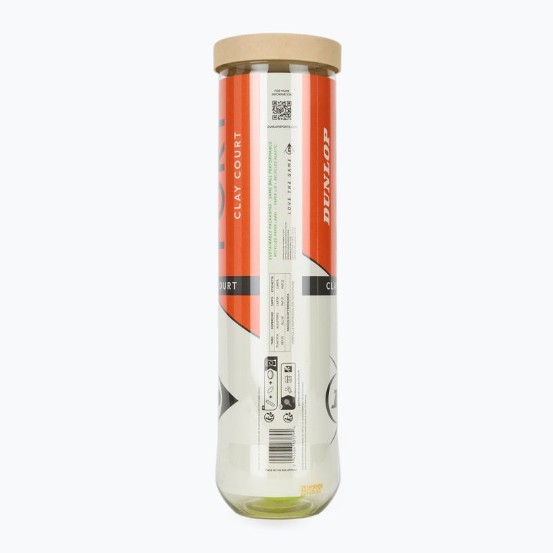 Dunlop Fort Clay Court 4B 2025 Tennisbälle 2