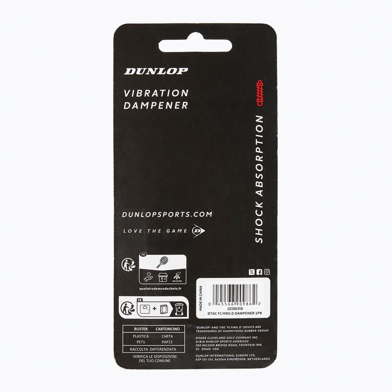 Vibrationsdämpfer Dunlop Flying D Dampener 2 Stück red/black 2