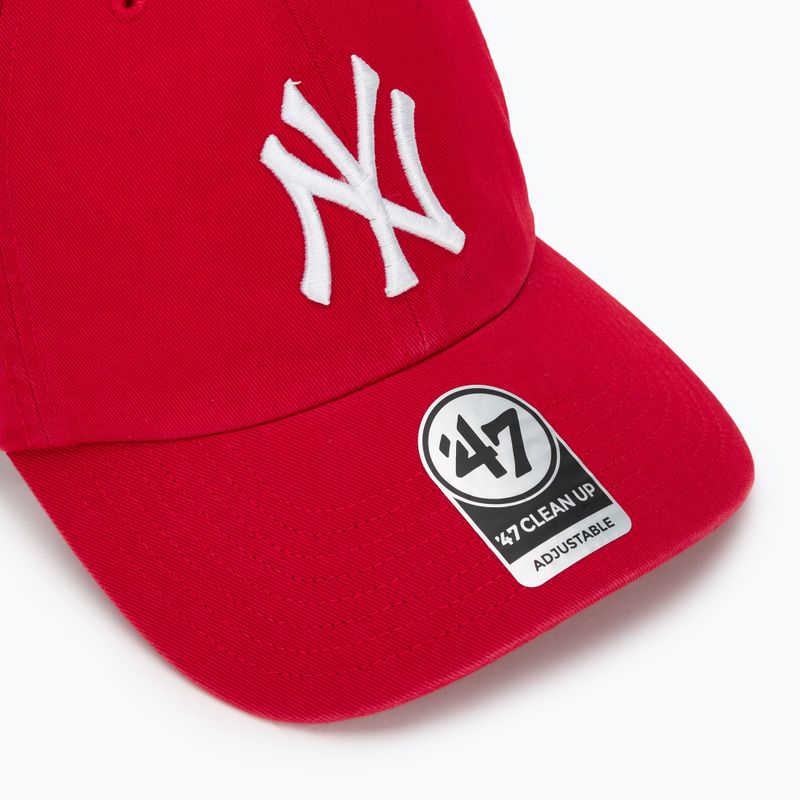 47 Marke MLB New York Yankees CLEAN UP Baseballmütze rot 3