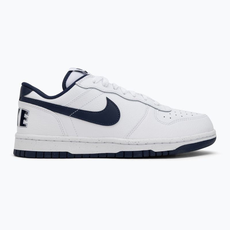 Männer Nike Big Low Weiß/Midnight Navy Schuhe 2