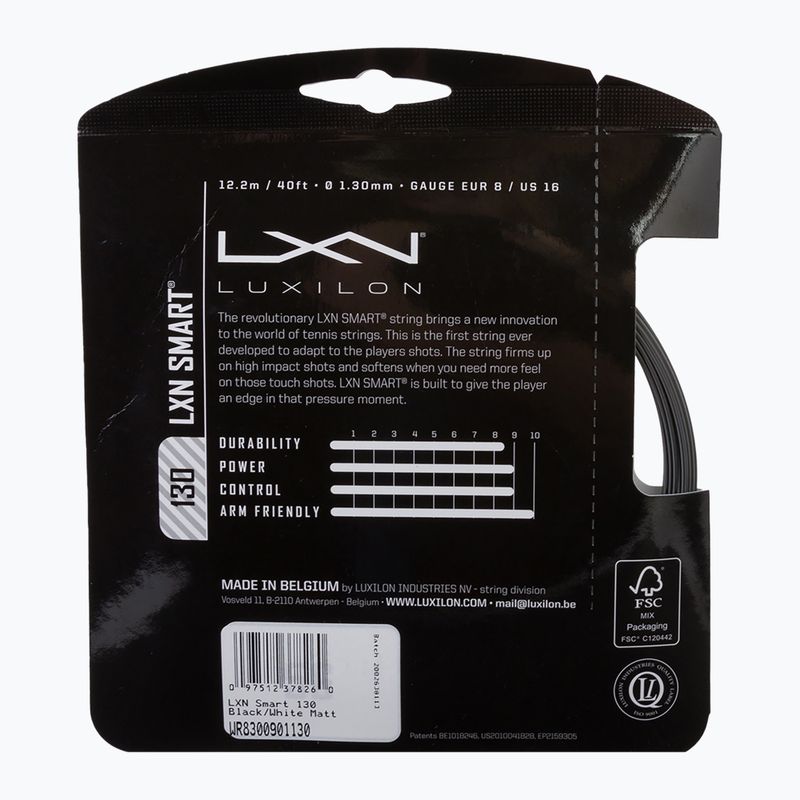 Luxilon Lxn Smart 130 Tennissaite 12 2m schwarz WR8300901 2