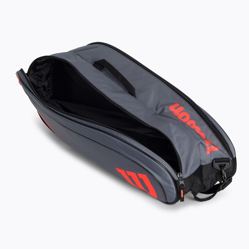 Wilson Team 6PK Tennistasche rot WR8009803 6