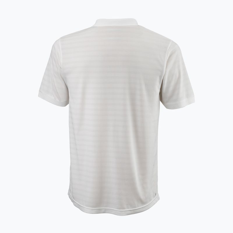 Herren Tennishemd Wilson Stripe Polo weiß WRA789703 2