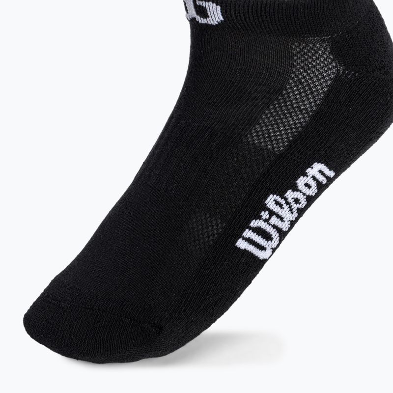 Damen Tennissocken Wilson No Show 3 Paar schwarz WRA803302 4