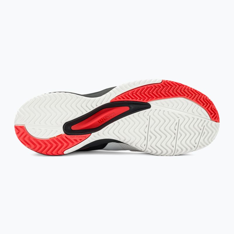 Herren Tennisschuhe Wilson Rush Pro Ace weiß/rot/mohnrot 5