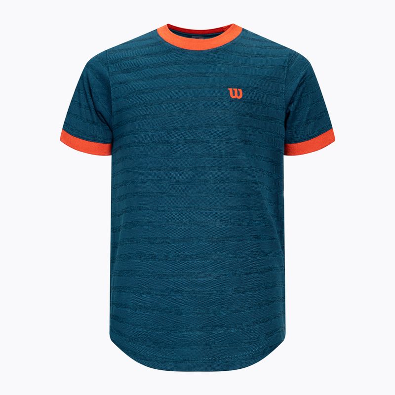 Wilson Competition Crew II Kinder-Tennisshirt blau WRA807203