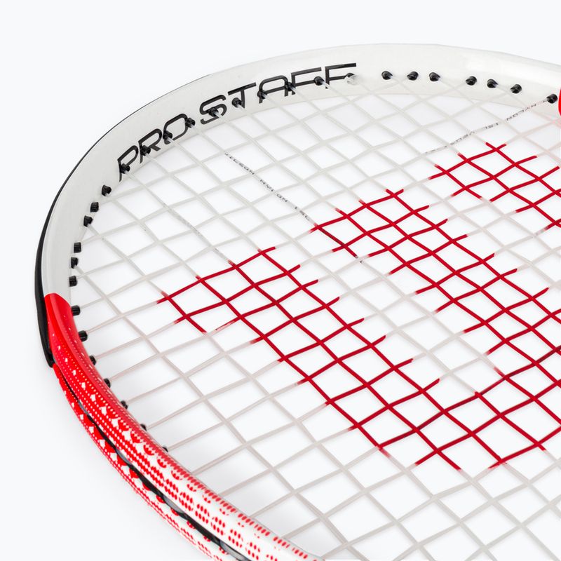 Wilson Pro Staff Precision Team 103 Tennisschläger rot und weiß WR080510U 6