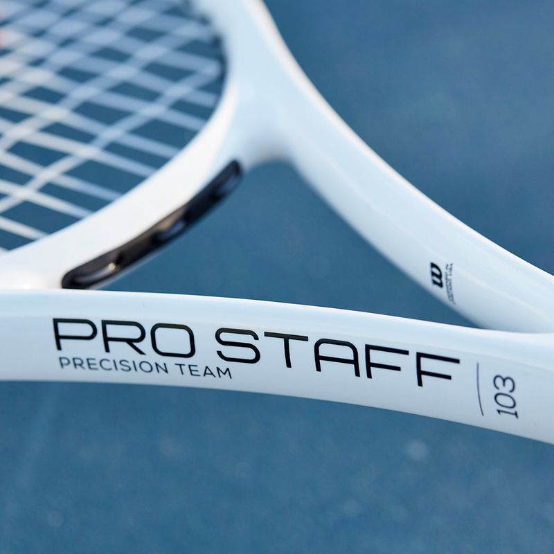 Wilson Pro Staff Precision Team 103 Tennisschläger rot und weiß WR080510U 11