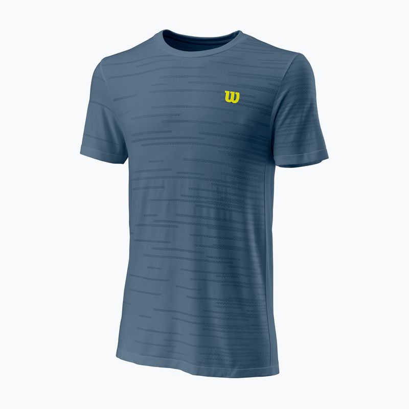Herren Tennishemd Wilson KAOS Rapide SMLS Crew II blau WRA813802