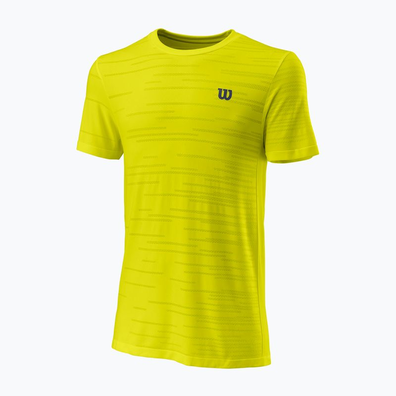Herren Tennishemd Wilson KAOS Rapide SMLS Crew II gelb WRA813805