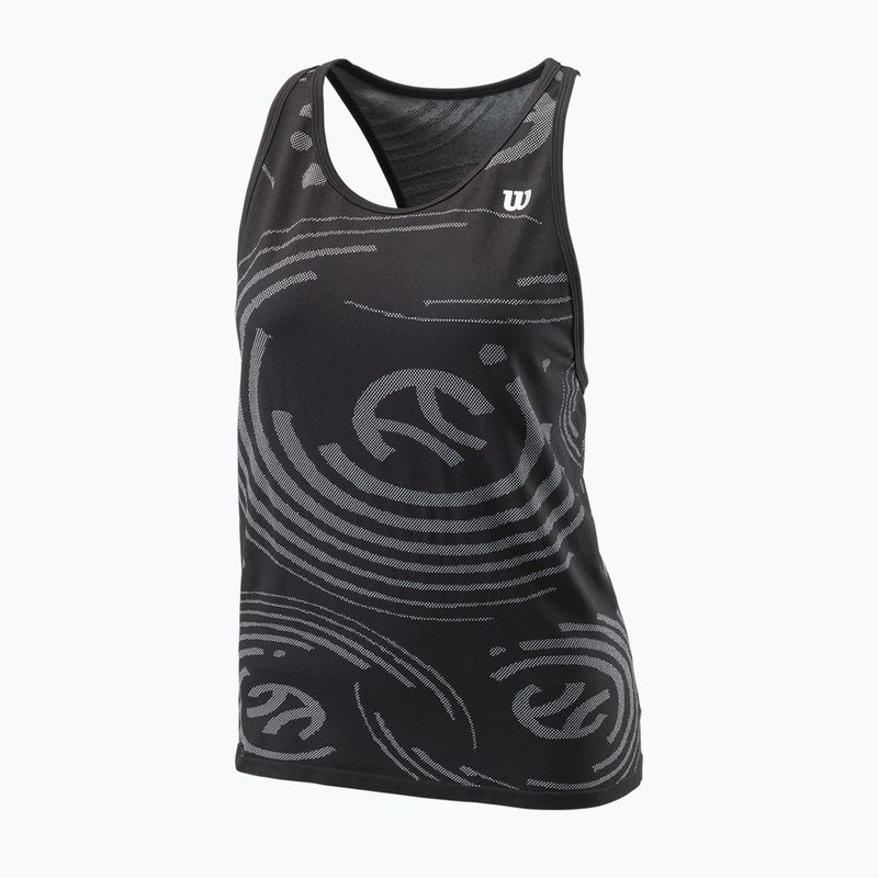 Damen Tennisshirt Wilson PWR SMLS Tank schwarz WRA809701