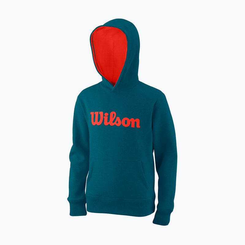 Wilson Tennis Script Cotton PO Hoody für Kinder blau WRA769219 5