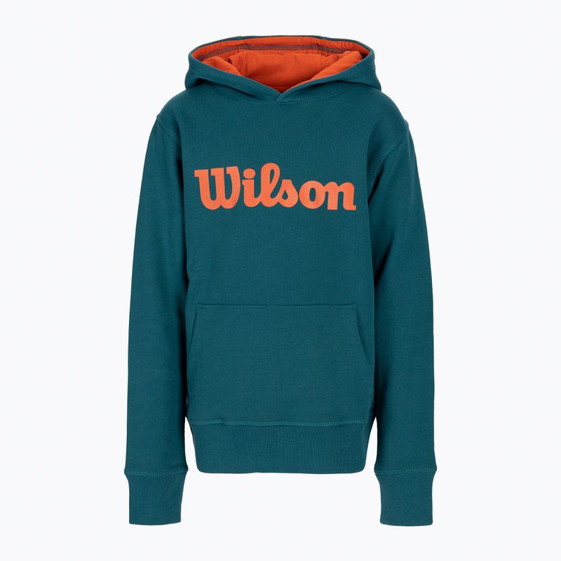 Wilson Tennis Script Cotton PO Hoody für Kinder blau WRA769219