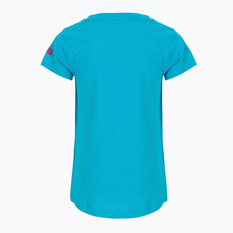 Kinder-Tennisshirt Wilson Emoti-Fun Tech Tee blau WRA807903 2