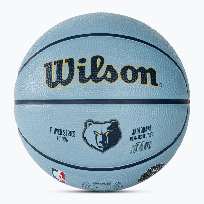 Wilson NBA Spieler Icon Mini Morant blau Größe 3 Kinder Basketball