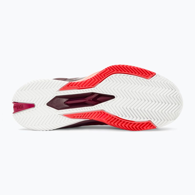 Damen Tennisschuhe Wilson Rush Pro 4.0 Clay beetrot/weiß/tropischer Pfirsich 5