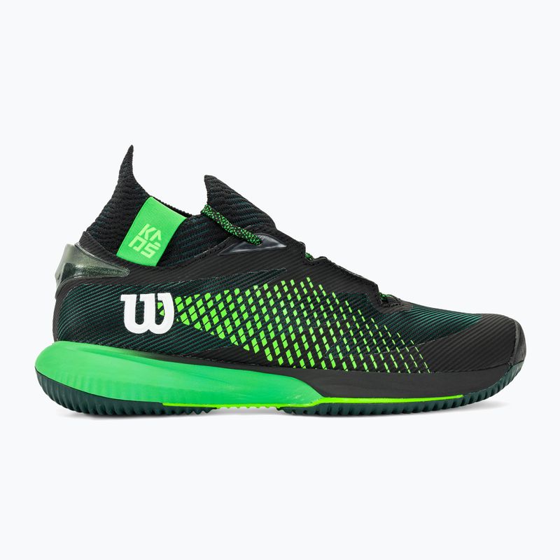 Herren-Tennisschuhe Wilson Kaos Rapide STF schwarz/grün 2
